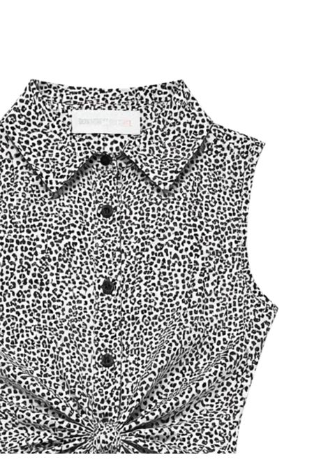 Abito bambina nero/bianco in viscosa Patrizia Pepe | 7A0613BIANCO/NERO